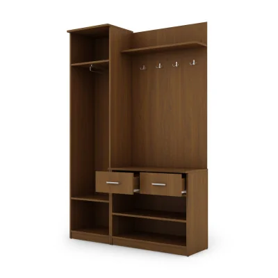 Przedpokój 130 cm wiśnia porto lustro – Entrivo | eMeblast