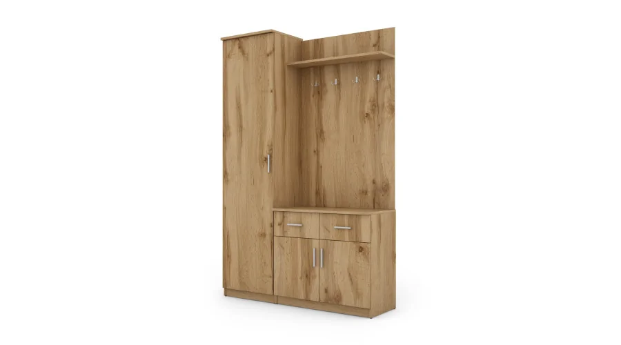 Przedpokój 130 cm dąb wotan – Entrivo | eMeblast Przedpokój 130 cm dąb wotan – Entrivo | eMeblast