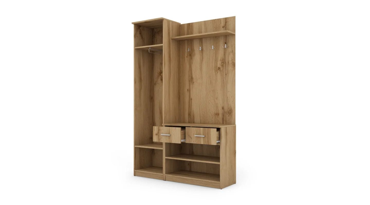Przedpokój 130 cm dąb wotan – Entrivo | eMeblast Przedpokój 130 cm dąb wotan – Entrivo | eMeblast