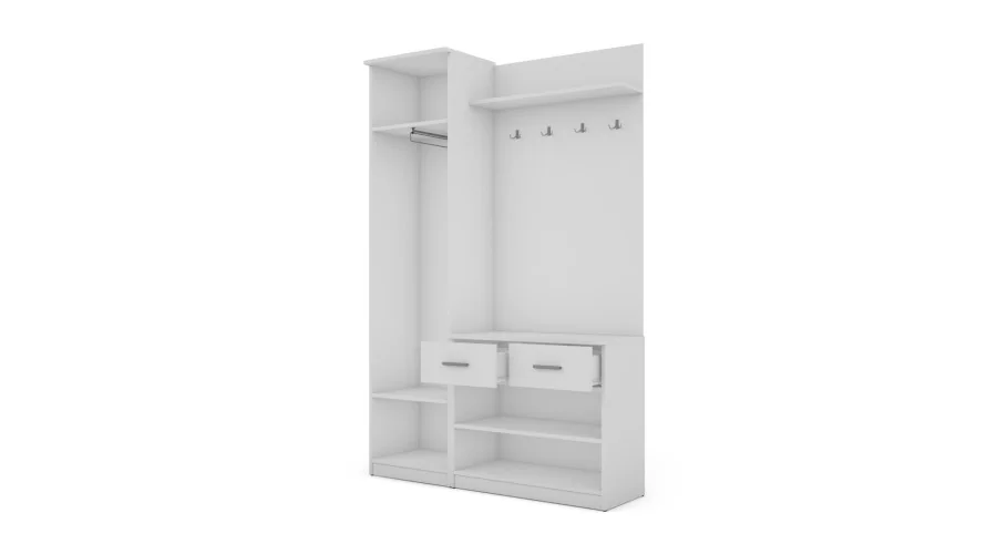 Przedpokój 130 cm biel – Entrivo | eMeblast