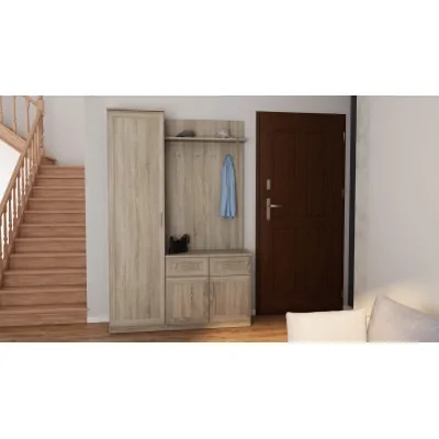Przedpokój 130 cm sonoma jasna – Entrivo | eMeblast