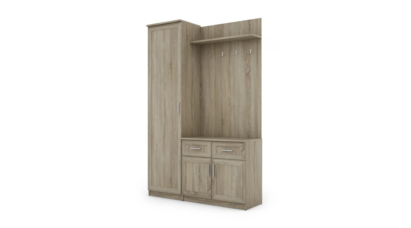 Przedpokój 130 cm sonoma jasna – Entrivo | eMeblast Przedpokój 130 cm sonoma jasna – Entrivo | eMeblast