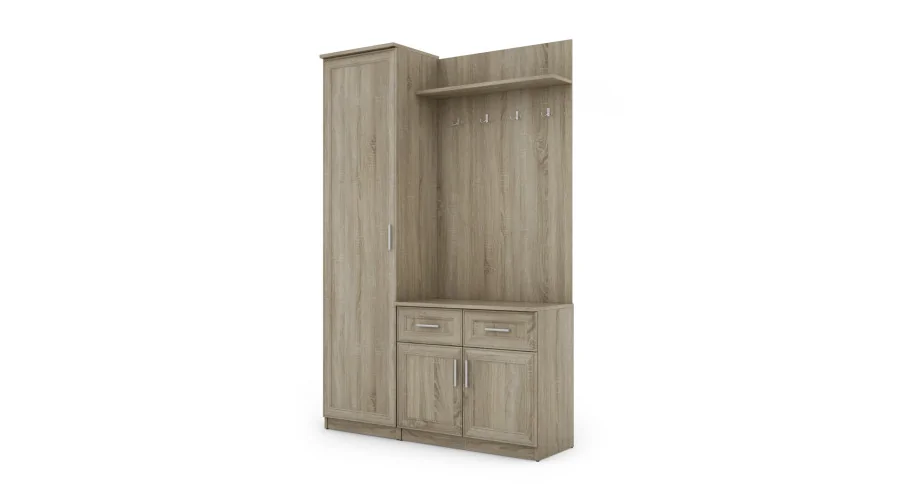 Przedpokój 130 cm sonoma jasna – Entrivo | eMeblast Przedpokój 130 cm sonoma jasna – Entrivo | eMeblast