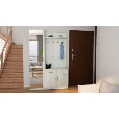 Przedpokój 130 cm sosna anderson lustro – Entrivo | eMeblast
