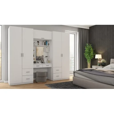 Szafa 255x210 cm z toaletką biała – Vanita | eMeblast