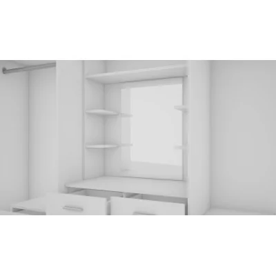 Szafa 255x210 cm z toaletką biała – Vanita | eMeblast
