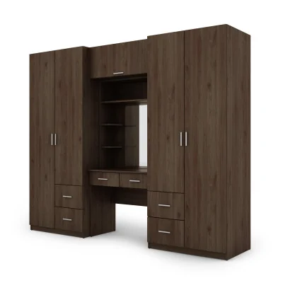 Szafa 255x210 cm orzech okapi z toaletką – Vanita | eMeblast