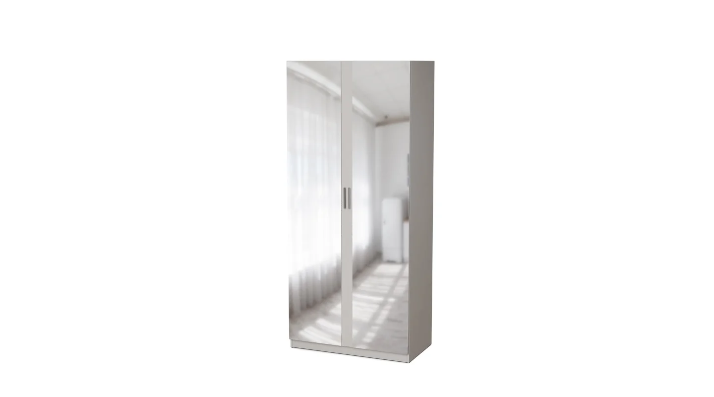 Szafa modułowa 100x225 cm z lustrem, szufladami System MAX Premium | e-Meblast