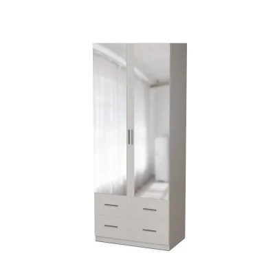 Szafa modułowa 90cm MAX Premium K - lustro drążek, szuflady, półki