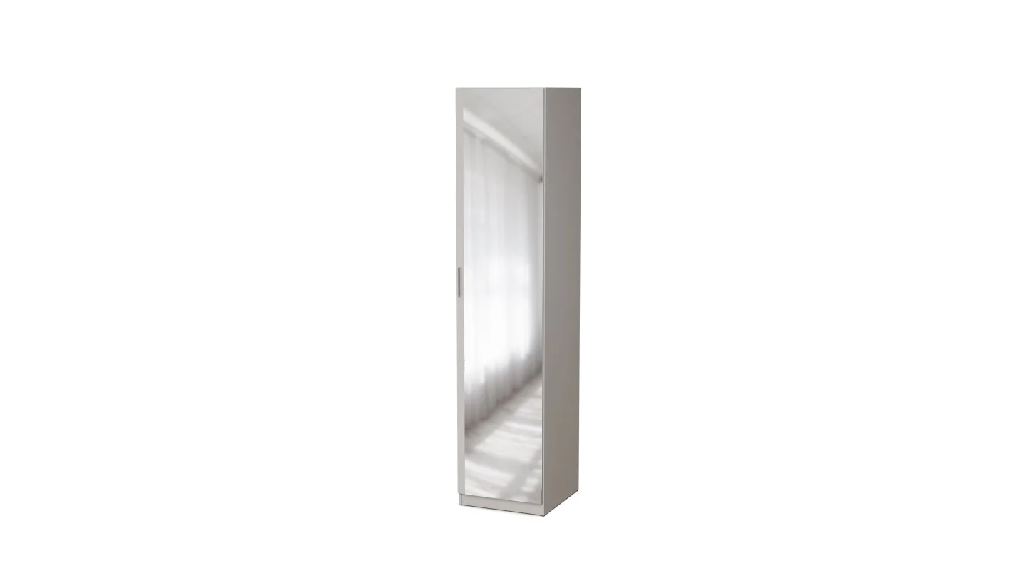 Szafa modułowa 50x225 cm z lustrem, półkami - MAX Premium "P"