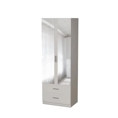 Szafa modułowa 80x225 cm z lustrem, drążkiem i szufladami - System MAX Premium