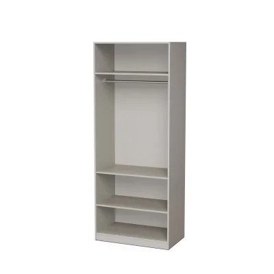 Szafa modułowa 90x225 cm z półkami i drążkiem i lustrem - MAX Premium F