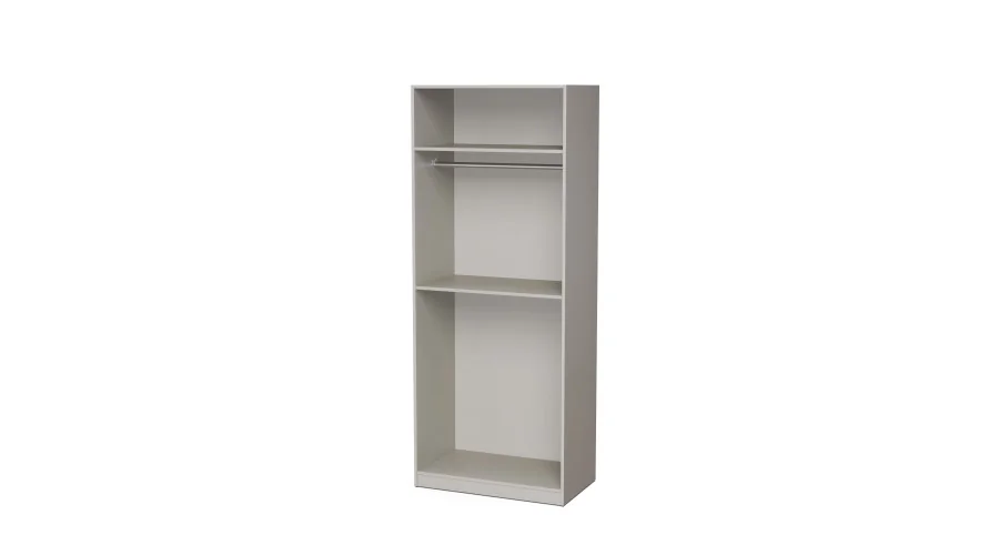 Szafa modułowa 90x225 cm z półkami i drążkami - System MAX Premium