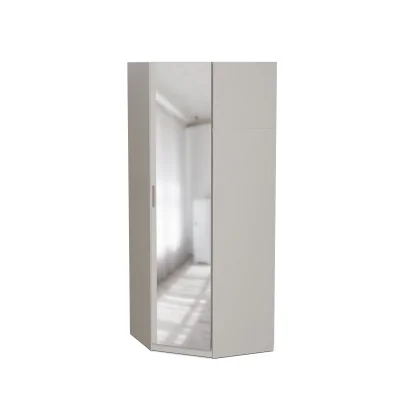 Szafa narożna modułowa 100x100x225 cm z lustrem System MAX Premium | e-Meblast