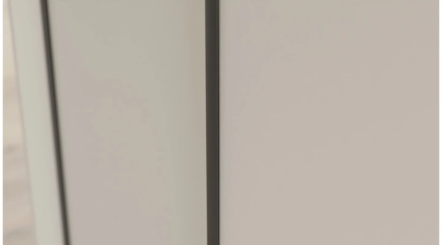 Meblościanka 390x220 cm z szafami przesuwnymi Kaszmirowy Beż - Axis