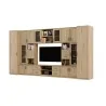 Meblościanka TV 400x210 cm z witrynami Dąb Artisan - Windsor