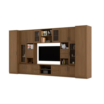 Meblościanka TV 400x210 cm z witrynami Wiśnia Porto - Windsor