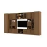 Meblościanka TV 400x210 cm z witrynami Wiśnia Porto - Windsor