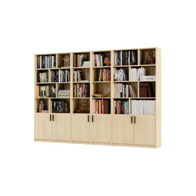 Duży regał na książki 300x209 cm Dąb Lindberg – ATLAS | eMeblast