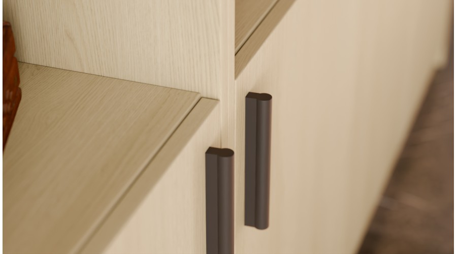 Duży regał na książki 300x209 cm Dąb Lindberg – ATLAS | eMeblast