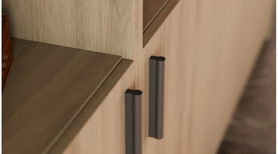 Duży regał na książki 300x209 cm Dąb Tajga – ATLAS | eMeblast