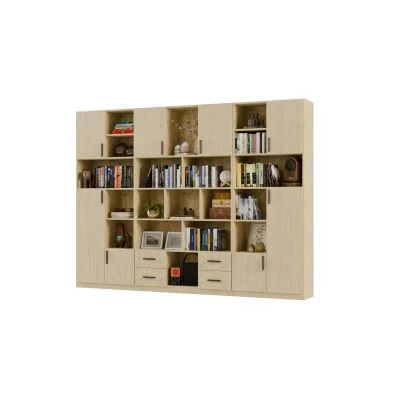Szeroki regał na książki 280x209 cm Dąb Olejowany – VISTA | eMeblast