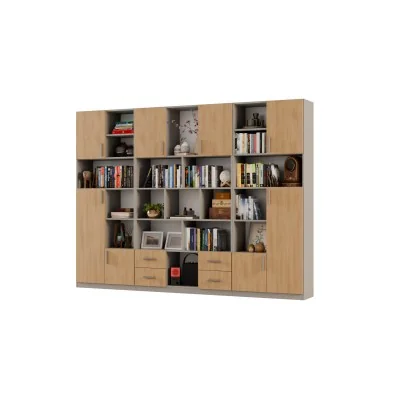 Szeroki regał na książki 280x209 cm Kalahari / Dąb Casella – VISTA | eMeblast