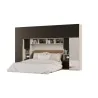 Zabudowa do sypialni 364x225 cm Kaszmirowy Beż / Czarny Onyx z 1 lustrem – SARA