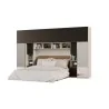 Zabudowa do sypialni 364x225 cm Kaszmirowy Beż / Czarny Onyx z 2 lustrami – SARA