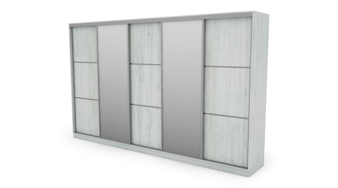 Szafa przesuwna 400x244 cm sosna anderson 2 lustra - Velaro | eMeblast Szafa przesuwna 400x244 cm sosna anderson 2 lustra - Velaro | eMeblast