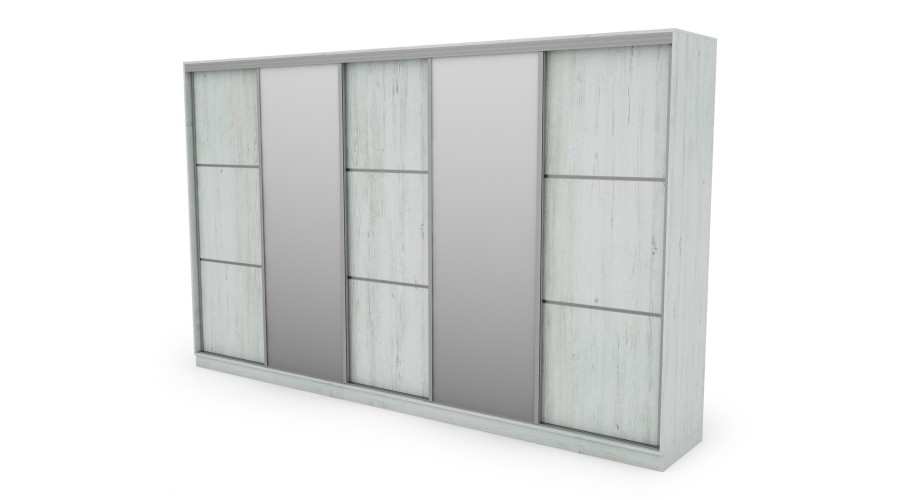 Szafa przesuwna 400x244 cm sosna anderson 2 lustra - Velaro | eMeblast Szafa przesuwna 400x244 cm sosna anderson 2 lustra - Velaro | eMeblast