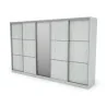 Szafa przesuwna 400x244 cm sosna anderson z lustrem - Velaro