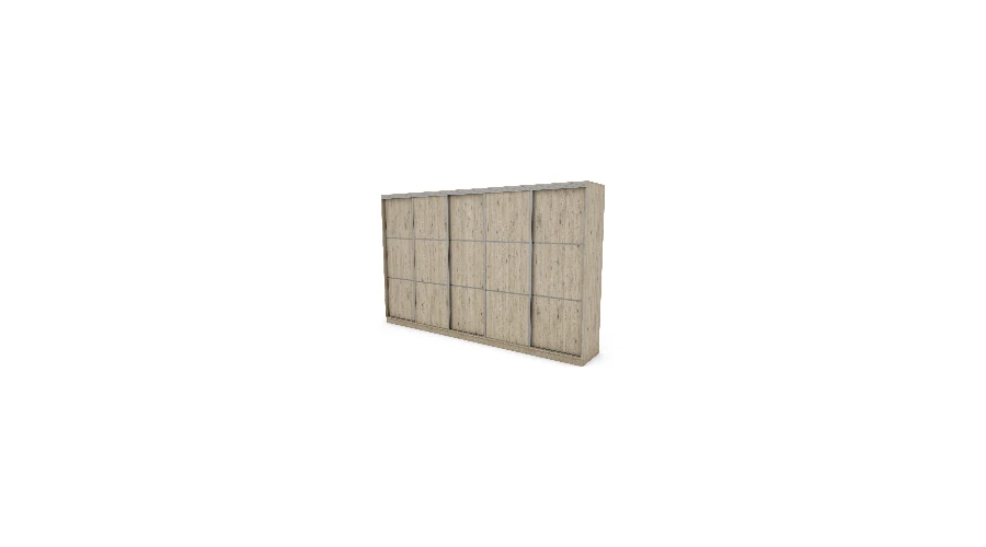 Szafa przesuwna 400x244 cm dąb bordeaux - Velaro | eMeblast