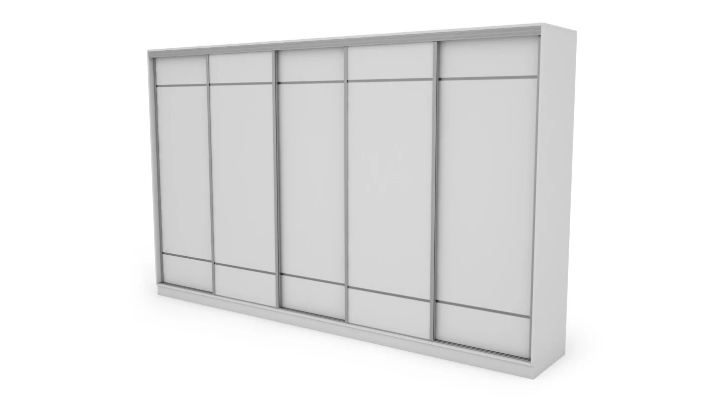 Szafa przesuwna 400x244 cm biel - Velaro | eMeblast