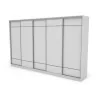Szafa przesuwna 400x244 cm biel - Velaro