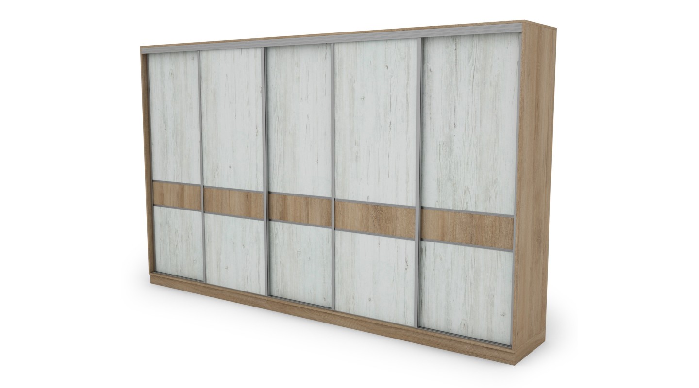 Szafa przesuwna 360x244 cm dąb lorenzo sosna anderson - Torvello | eMeblast Szafa przesuwna 360x244 cm dąb lorenzo sosna anderson - Torvello | eMeblast