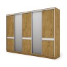Szafa przesuwna 340x244 cm dąb lancelot 2 lustra - Morvello