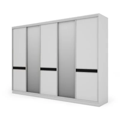Szafa przesuwna 340x244 cm biel 2 lustra - Morvello | eMeblast