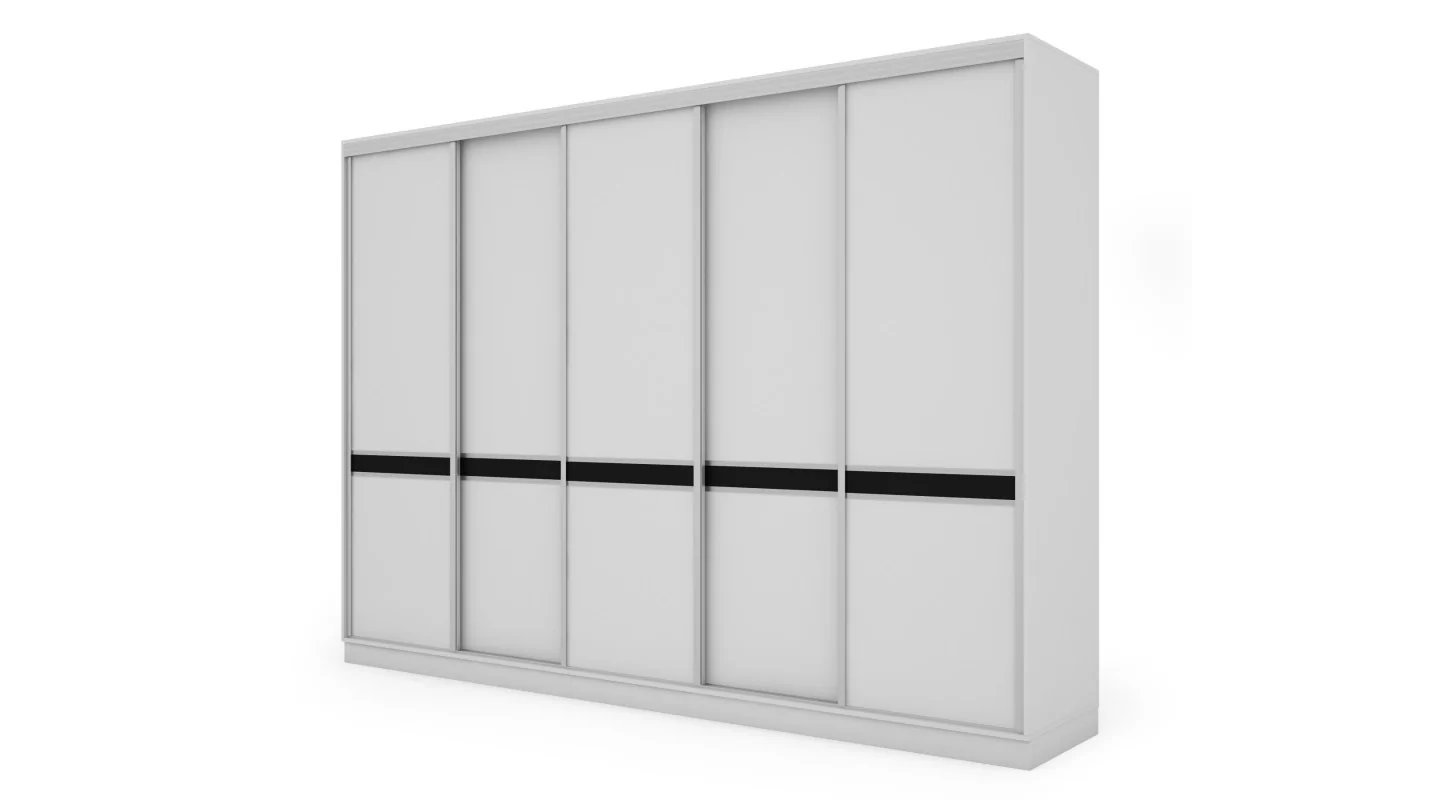 Szafa przesuwna 340x244 cm biel - Morvello | eMeblast Szafa przesuwna 340x244 cm biel - Morvello | eMeblast