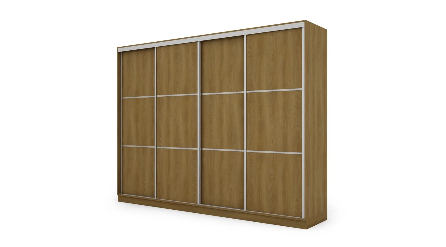 Szafa przesuwna 320x244 cm dąb karmel - Varento | eMeblast