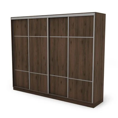 Szafa przesuwna 300x244 cm orzech okapi - Grandero | eMeblast