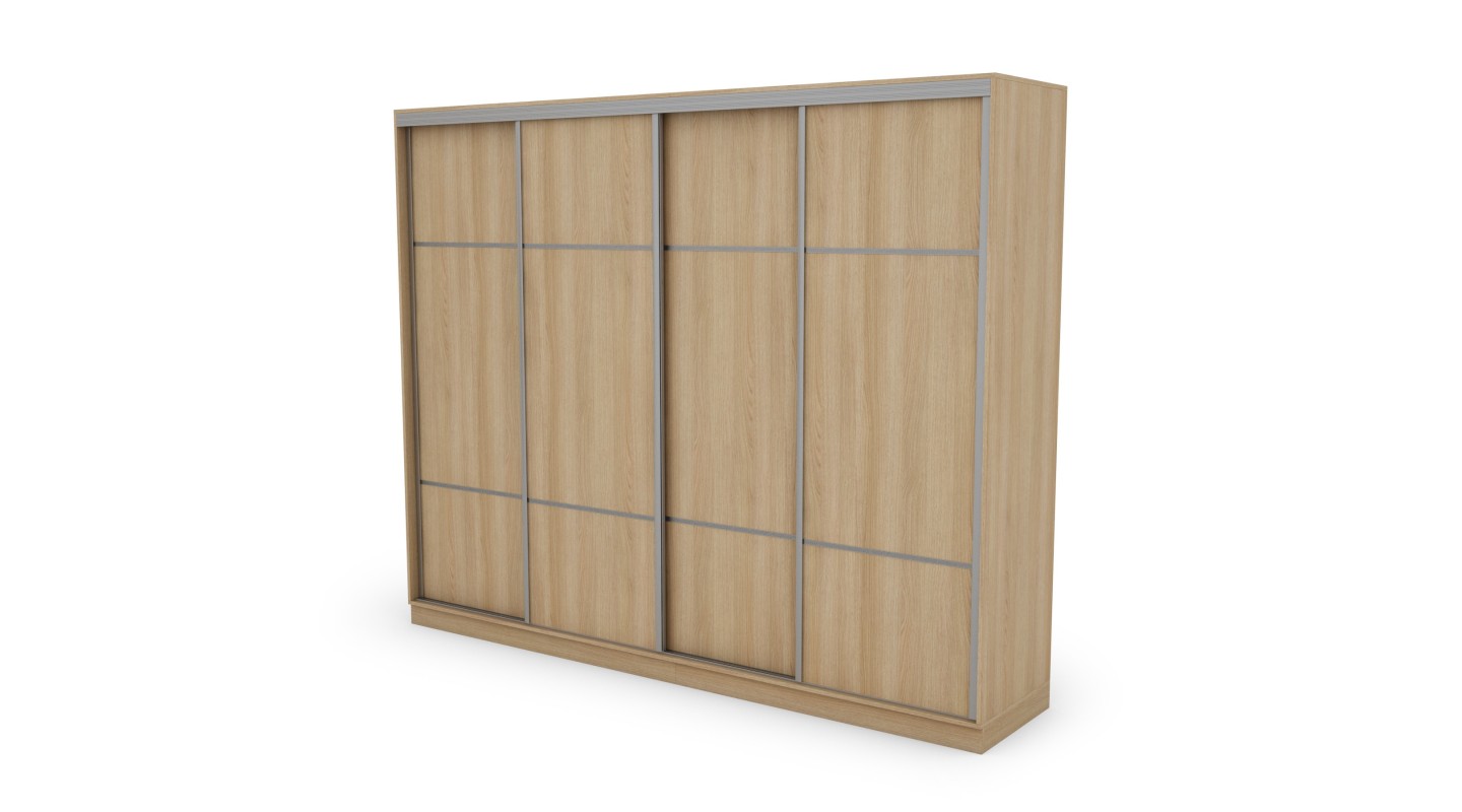 Szafa przesuwna 300x244 cm dąb lindberg - Grandero | eMeblast
