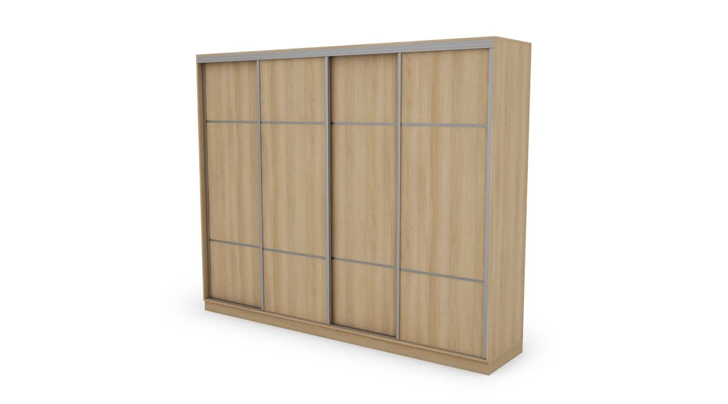 Szafa przesuwna 300x244 cm dąb lindberg - Grandero | eMeblast