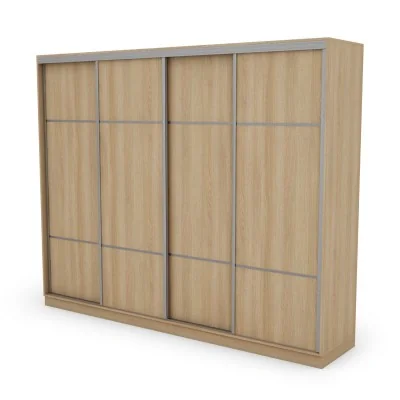 Szafa przesuwna 300x244 cm dąb lindberg - Grandero | eMeblast