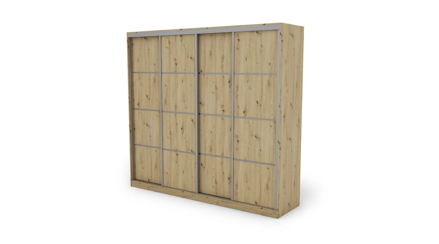 Szafa przesuwna 260x240 cm dąb Artisan – Maxdoro | eMeblast