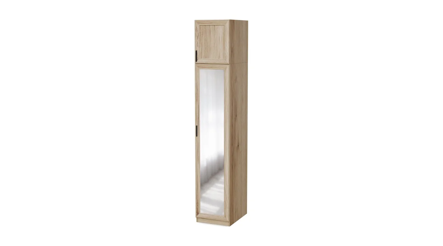 Słupek 43,4 cm dąb grand naturalny lustro – Vero Line 434 | eMeblast