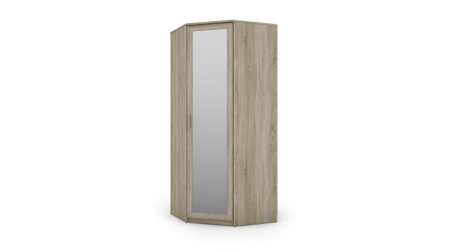 Szafa narożna 85x85 cm lustro sonoma jasna – Vena | eMeblast Szafa narożna 85x85 cm lustro sonoma jasna – Vena | eMeblast