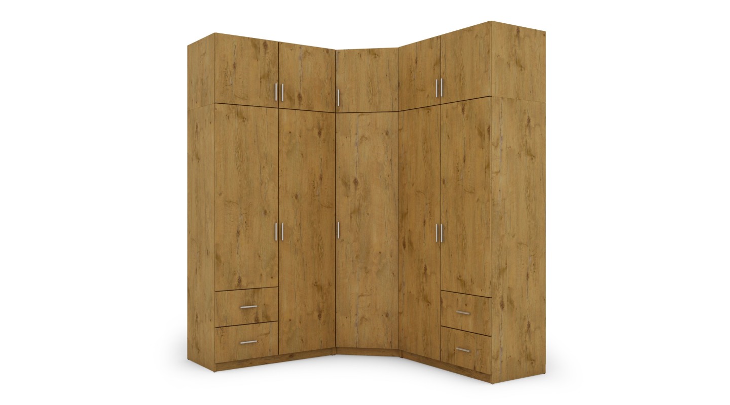 Szafa narożna 189x240 cm dąb lancelot – Corvado | eMeblast