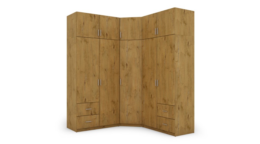 Szafa narożna 189x240 cm dąb lancelot – Corvado | eMeblast
