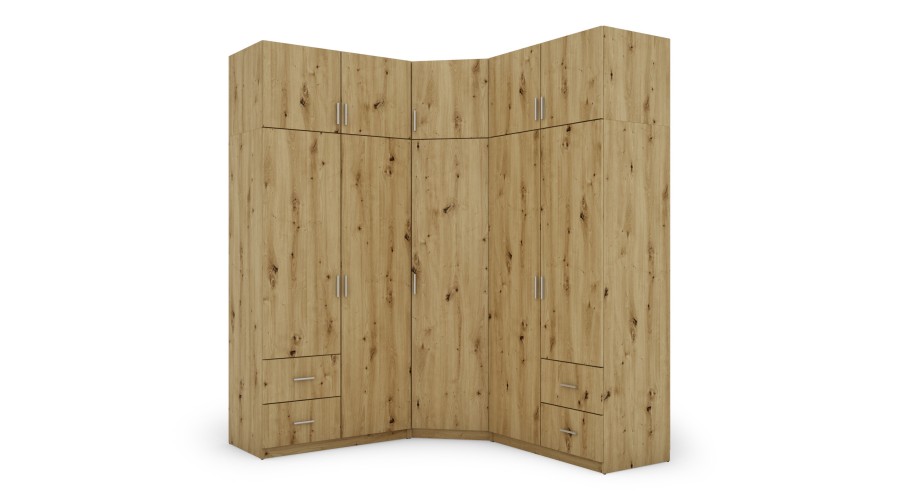 Szafa narożna 189x240 cm dąb artisan – Corvado | eMeblast